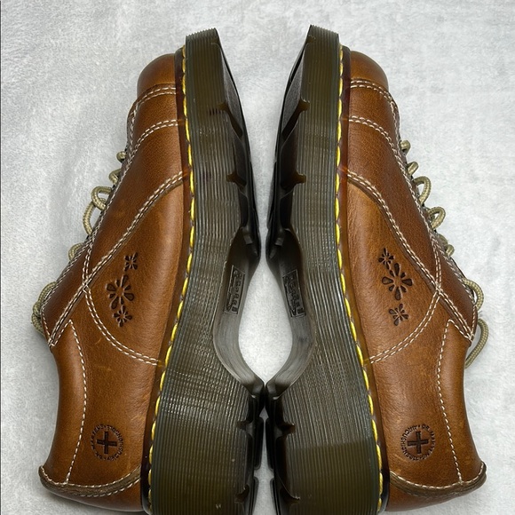 Dr Martens Shoes Wmn's Size 7 Brown Leather 12283 Platform Daisy Chunky Oxford - Picture 8 of 13